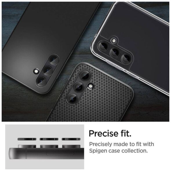 Camera Cover SAMSUNG GALAXY S23 FE Spigen Optik. TR ”EZ FIT” Camera Protector 2-pack black 8809896753128