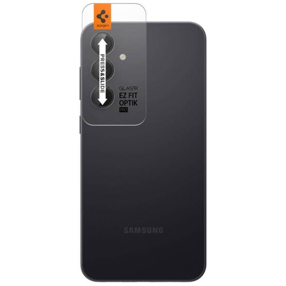 Camera Cover SAMSUNG GALAXY S23 FE Spigen Optik. TR ”EZ FIT” Camera Protector 2-pack black 8809896753128