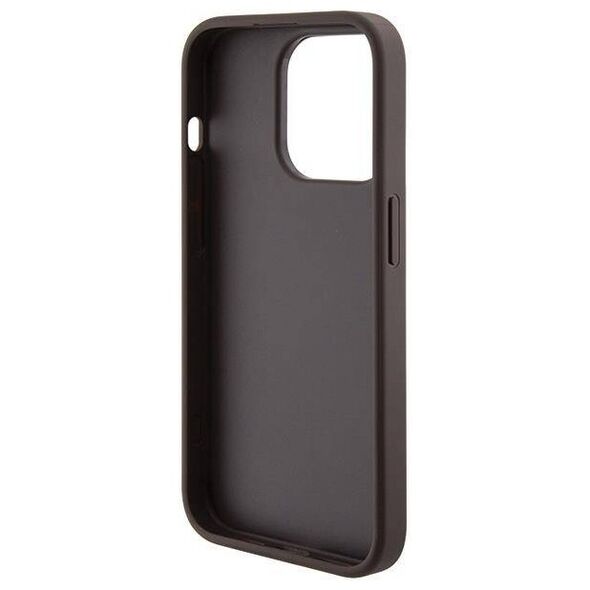 Original Case APPLE IPHONE 15 PRO Guess Hardcase Grip Stand 4G Triangle Strass (GUHCP15LPGS4TDW) brown 3666339197452