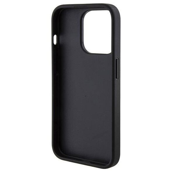 Original Case APPLE IPHONE 15 PRO MAX Guess Hardcase Grip Stand 4G Triangle Strass (GUHCP15XPGS4TDK) black 3666339197322