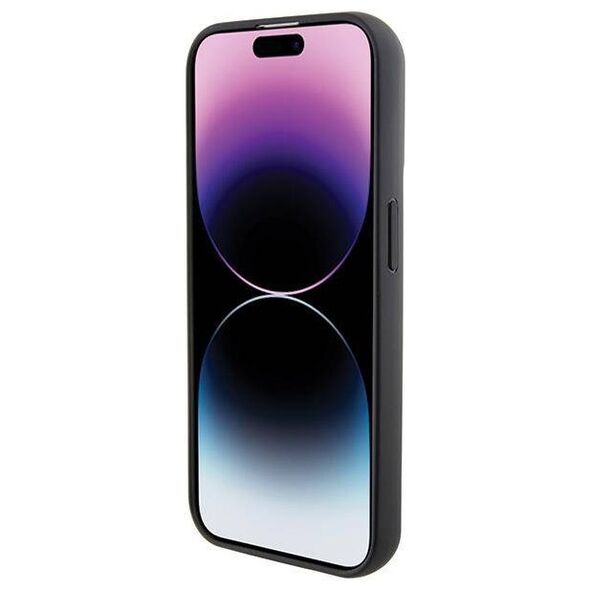 Original Case APPLE IPHONE 15 PRO MAX Karl Lagerfeld Hardcase Gripstand Saffiano Choupette Pins (KLHCP15XGSACHPK) 3666339207465