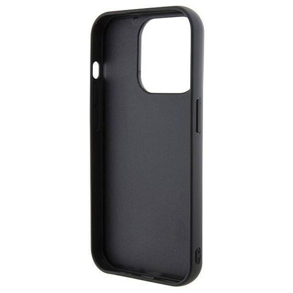 Original Case APPLE IPHONE 15 PRO MAX Karl Lagerfeld Hardcase Gripstand Saffiano Karl&Choupette Pins (KLHCP15XGSAKCPK) black 3666339206901