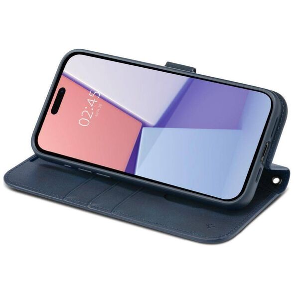 Case APPLE IPHONE 15 PRO Spigen Wallet S Pro navy blue 8809896750721