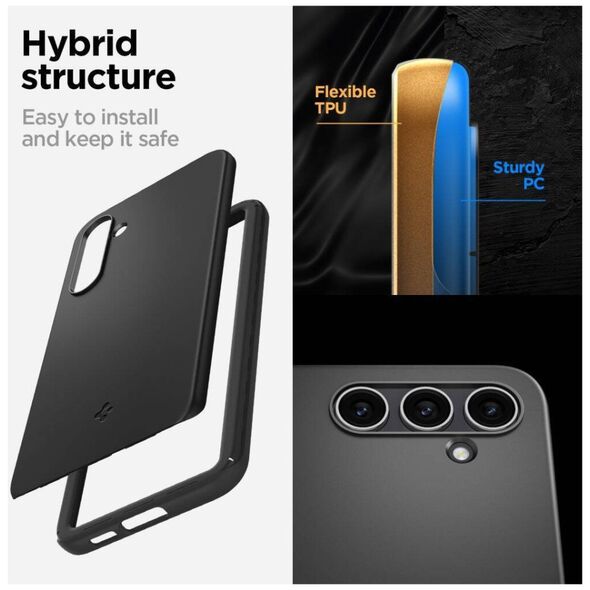 Case SAMSUNG GALAXY S23 FE Spigen Thin Fit black 8809896746809