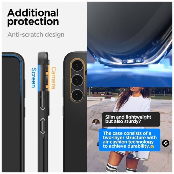 Case SAMSUNG GALAXY S23 FE Spigen Thin Fit black 8809896746809