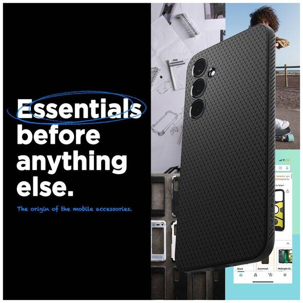 Case SAMSUNG GALAXY A35 5G Spigen Liquid Air Matte black 8809971224314