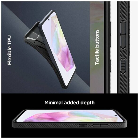 Case SAMSUNG GALAXY A35 5G Spigen Liquid Air Matte black 8809971224314