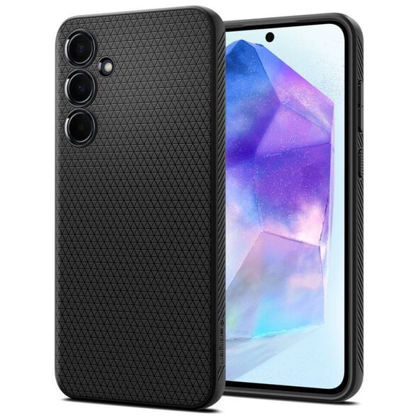 Case SAMSUNG GALAXY A55 5G Spigen Liquid Air Matte black 8809971224383