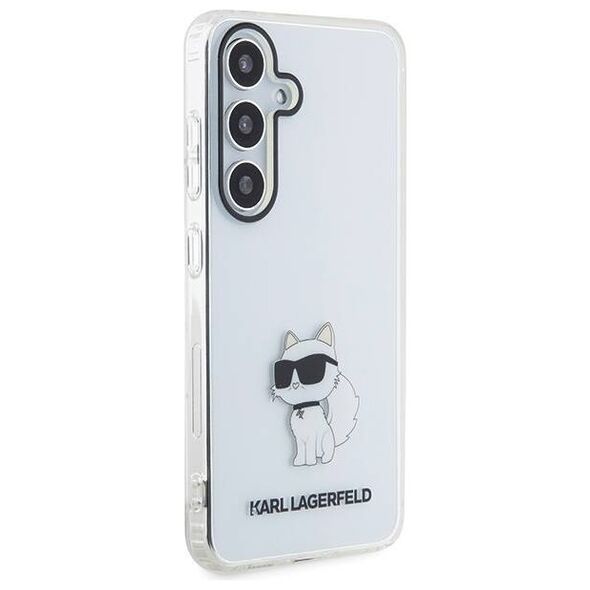 Original Case SAMSUNG GALAXY S24 Karl Lagerfeld Hardcase IML Choupette (KLHCS24SHNCHTCT) transparent 3666339242411