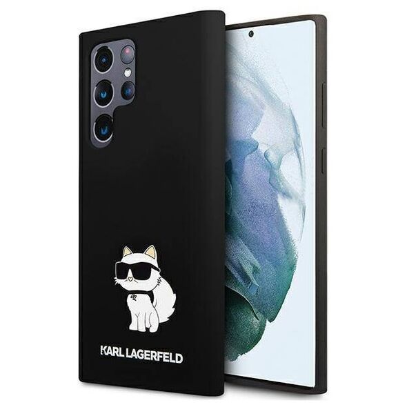 Original Case SAMSUNG GALAXY S24 ULTRA Karl Lagerfeld Hardcase Silicone Choupette (KLHCS24LSNCHBCK) black 3666339242343