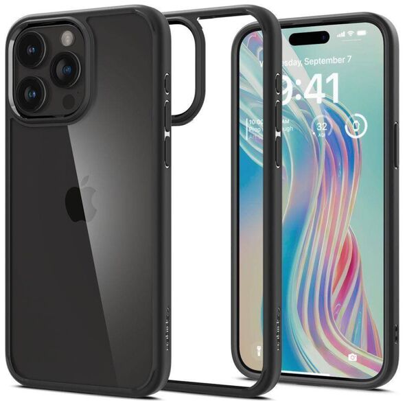 Case APPLE IPHONE 15 PRO Spigen Ultra Hybrid Matte black 8809896750448