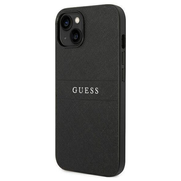 Original Case IPHONE 14 PLUS Guess Saffiano Strap black 3666339088590