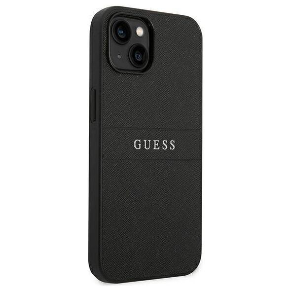 Original Case IPHONE 14 PLUS Guess Saffiano Strap black 3666339088590