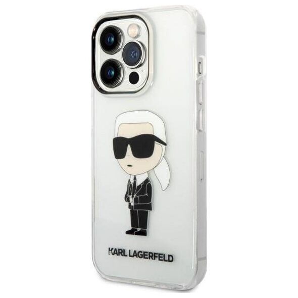 Original Case IPHONE 14 PRO MAX Karl Lagerfeld Hardcase Ikonik Karl Lagerfeld (KLHCP14XHNIKTCT) transparent 3666339087111