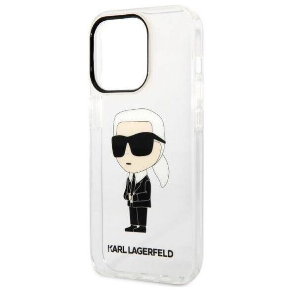 Original Case IPHONE 14 PRO MAX Karl Lagerfeld Hardcase Ikonik Karl Lagerfeld (KLHCP14XHNIKTCT) transparent 3666339087111