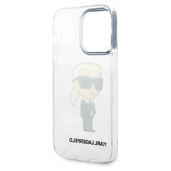 Original Case IPHONE 14 PRO MAX Karl Lagerfeld Hardcase Ikonik Karl Lagerfeld (KLHCP14XHNIKTCT) transparent 3666339087111