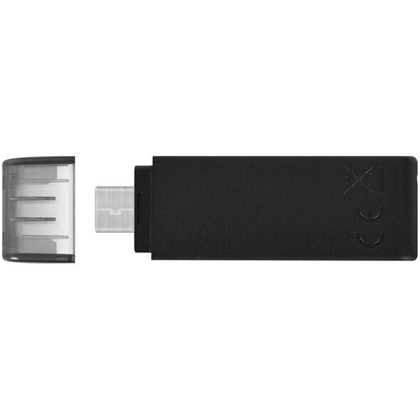 Kingston pendrive 64GB USB-C DT70 black 740617305302