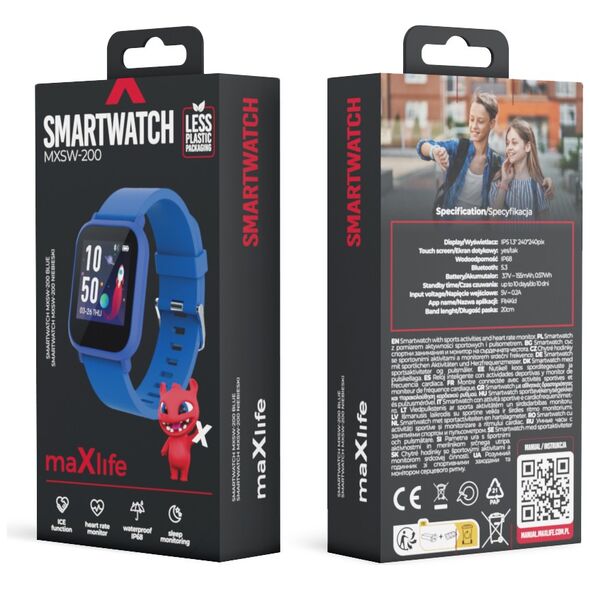 Maxlife smartwatch Kids MXSW-200 blue 5900495269331