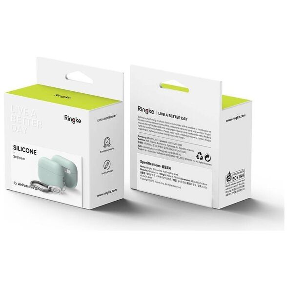 Case APPLE AIRPODS PRO Ringke Silicone Seafoam 8809881268316
