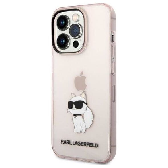 Original Case IPHONE 14 PRO MAX Karl Lagerfeld Hardcase Ikonik Choupette (KLHCP14XHNCHTCP) pink 3666339087197