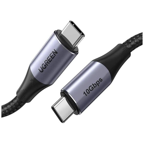 UGREEN US355 USB-C to USB-C  3.1 Gen.2, PD, 5A, 100W, 4K, 10Gbps, 1m (black) 6957303881505