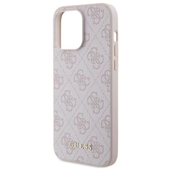 Original Case APPLE IPHONE 15 PRO MAX Guess Hard Case 4G Metal Gold Logo (GUHCP15XG4GFPI) pink 3666339171810