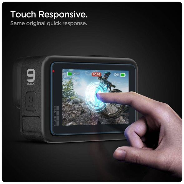 Tempered Glass GOPRO HERO 9 / 10 / 11 / 12 Spigen Glas.tr Slim + Film 2-Set Clear 8809756648113