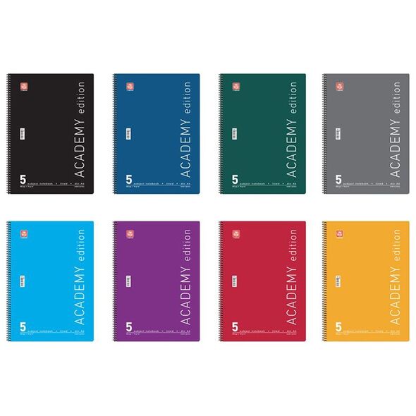 Typotrust Academy Τετράδιο Σπιράλ A4 5 θεμάτων (4545-11) (TYP4545-11) έως 12 άτοκες Δόσεις