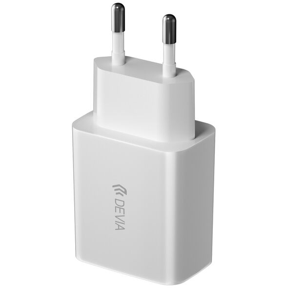 Devia wall charger Smart 2x USB 2,4A white + Lightning cable 6938595361395