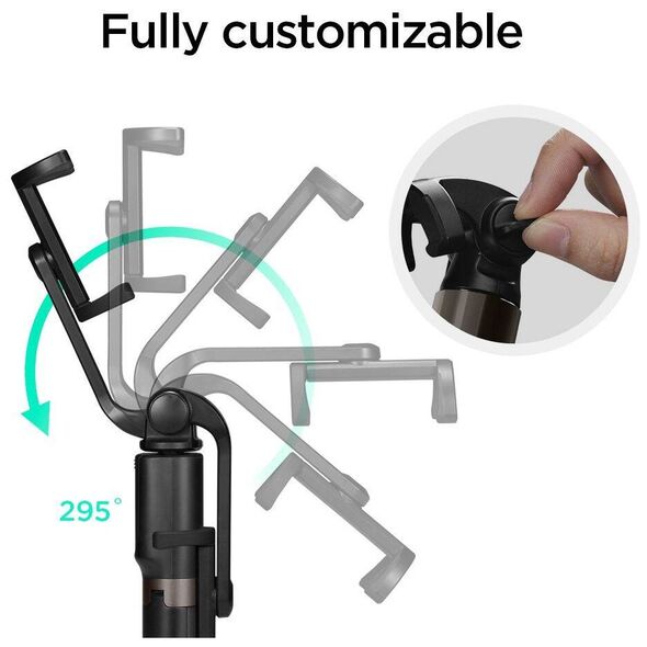SPIGEN S540W WIRELESS SELFIE STICK TRIPOD BLACK 8809606426885