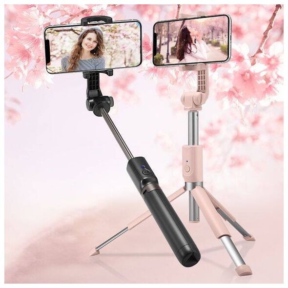 SPIGEN S540W WIRELESS SELFIE STICK TRIPOD BLACK 8809606426885