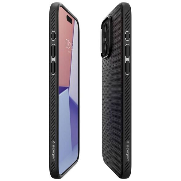 Case APPLE IPHONE 15 PRO MAX Spigen Liquid Air Matte black 8809896749114