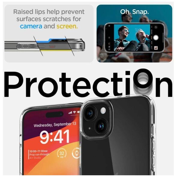 Case APPLE IPHONE 15 PLUS Spigen Liquid Crystal transparent 8809896749862