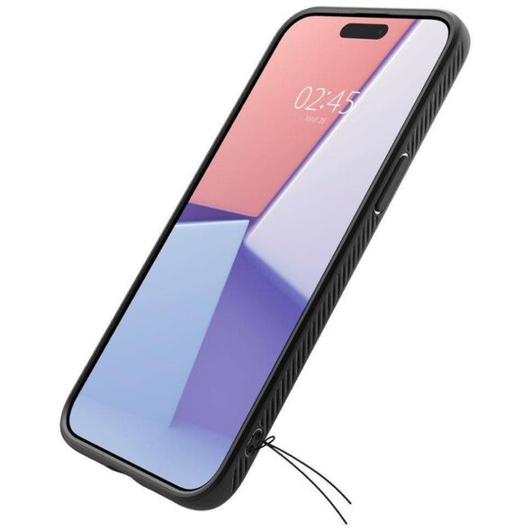 Case APPLE IPHONE 15 PRO Spigen Liquid Air Matte black 8809896750356