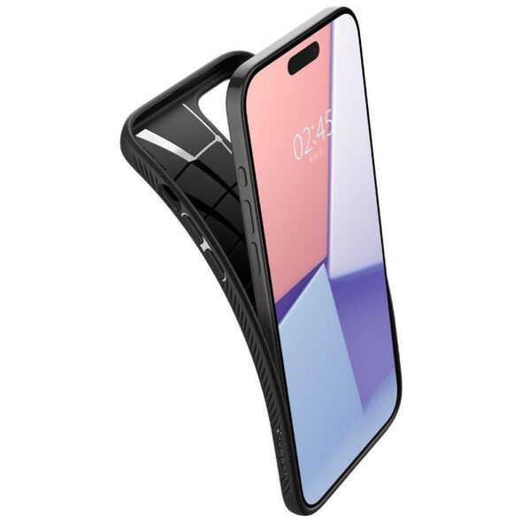 Case APPLE IPHONE 15 PRO Spigen Liquid Air Matte black 8809896750356