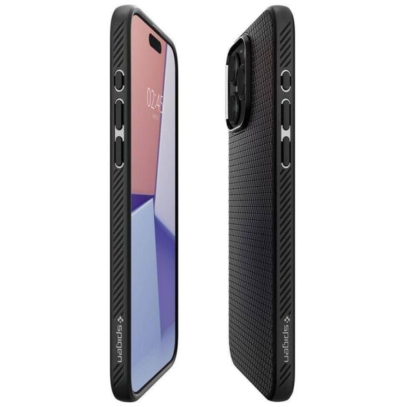 Case APPLE IPHONE 15 PRO Spigen Liquid Air Matte black 8809896750356