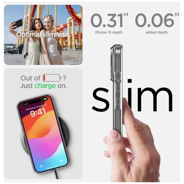 Case APPLE IPHONE 15 Spigen Liquid Crystal transparent 8809896751070