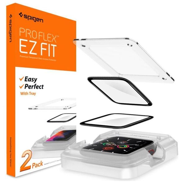 Hybrid Glass APPLE WATCH 4 / 5 / 6 / SE (40MM) Spigen Proflex ”Ez Fit” 8809710751224