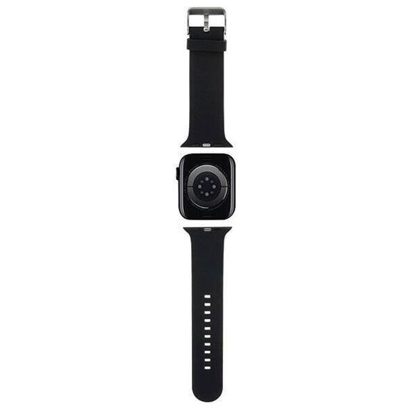 Strap for APPLE WATCH 4 / 5 / 6 / 7 / 8 / SE (38 / 40 / 41 MM) Karl Lagerfeld Strap 3D Rubber Karl Head (KLAWMSLKNK) black 3666339127374