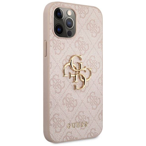 Original Case IPHONE 12/12 PRO 6, 1 "Guess Hardcase 4G Big Metal Logo GUHCP12M4GMGPI pink 3666339006839