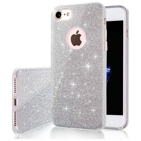 Glitter 3in1 case for Samsung Galaxy A14 4G / A14 5G silver 5900495073587