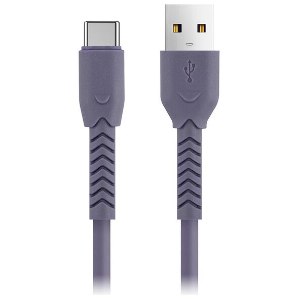 Maxlife MXUC-04 cable USB - USB-C 1,0 m 3A purple 5900495875211