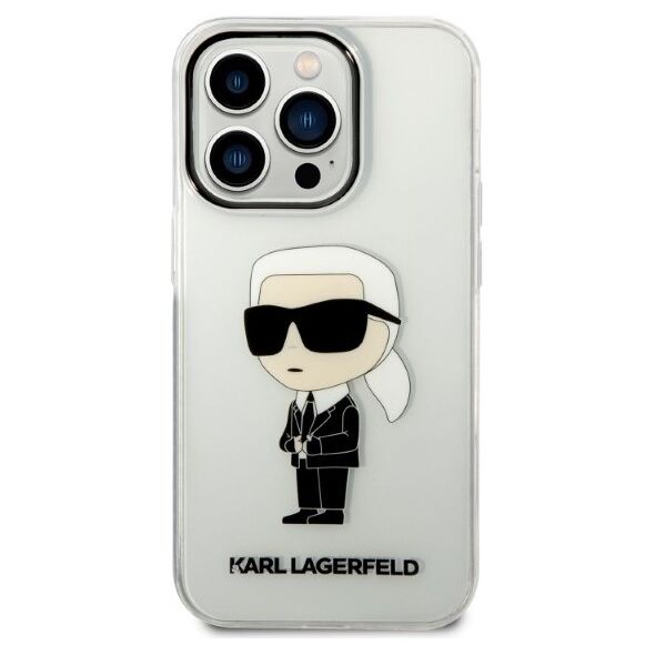 Karl Lagerfeld case for iPhone 14 Pro Max 6,7&quot; KLHCP14XHNIKTCT transparent hardcase Ikonik Karl Lagerfeld 3666339087111