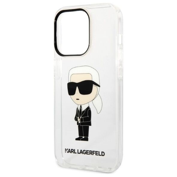 Karl Lagerfeld case for iPhone 14 Pro Max 6,7&quot; KLHCP14XHNIKTCT transparent hardcase Ikonik Karl Lagerfeld 3666339087111