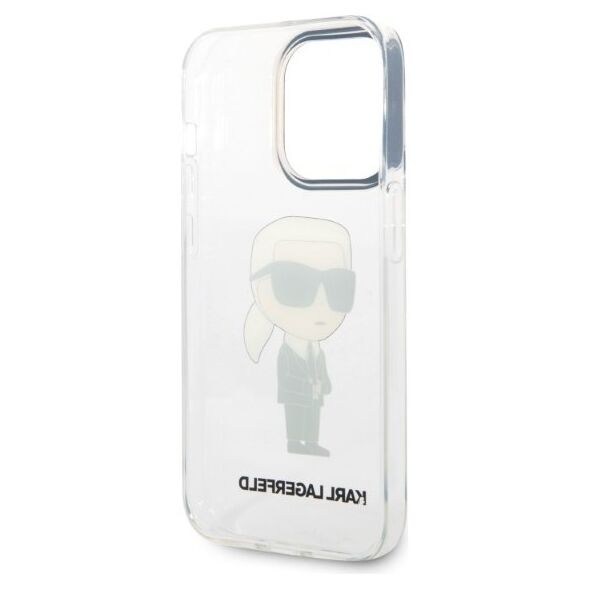 Karl Lagerfeld case for iPhone 14 Pro Max 6,7&quot; KLHCP14XHNIKTCT transparent hardcase Ikonik Karl Lagerfeld 3666339087111