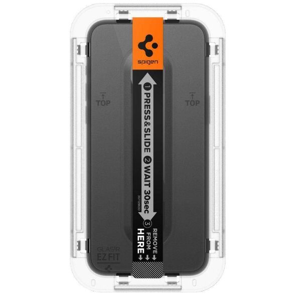 Tempered Glass APPLE IPHONE 15 PRO MAX Spigen Glas.tr "EZ Fit" FC black 8809896752039