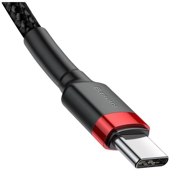 USB-C PD Baseus Cable Cafule PD 2.0 QC 3.0 60W 1m (black and red) 6953156285217