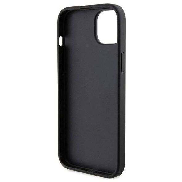 Original Case APPLE IPHONE 15 Karl Lagerfeld Hardcase Saffiano Cardslot Karl&Choupette Metal Pin (KLHCP15SSAPKCNPK) black 3666339165512