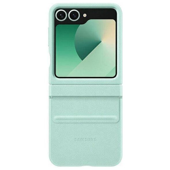 Original Case SAMSUNG GALAXY Z FLIP 6 ECO-Leather Case (EF-VF741PMEGWW) mint 8806095611884
