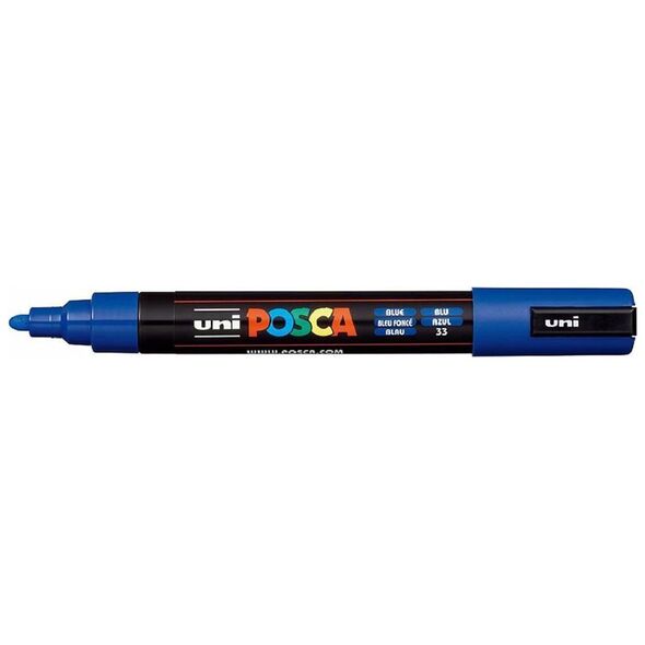 Uni-Ball Μαρκαδοροι Posca Pc-5M Medium Blue (PC5MMBL) (UNIPC5MMBL) έως 12 άτοκες Δόσεις